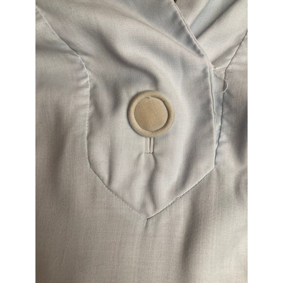 Alix of Miami Dress Vintage 60s Pan-am Travelers Blue Shirtwaist Size Small - Picture 9 of 9